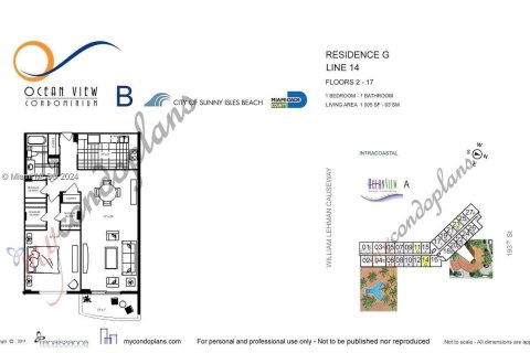 Condominio en venta en Sunny Isles Beach, Florida, 1 dormitorio, 93.37 m2 № 1355389 - foto 18