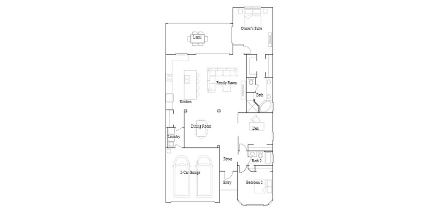 Townhouse floor plan «191SQM ANGELINA», 2 bedrooms in HERITAGE LANDING