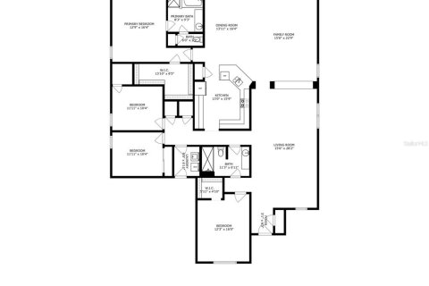 Купить виллу или дом в Киссимми, Флорида 3 комнаты, 245.45м2, № 1257947 - фото 6