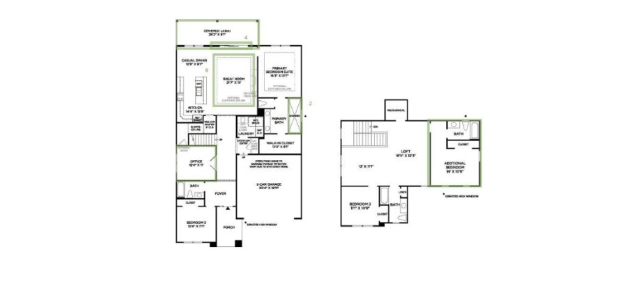 House floor plan «House », 4 bedrooms in Mill Creek Forest - Meadows