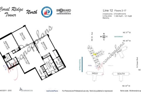 Condominio en venta en Fort Lauderdale, Florida, 2 dormitorios, 120.77 m2 № 1079822 - foto 16