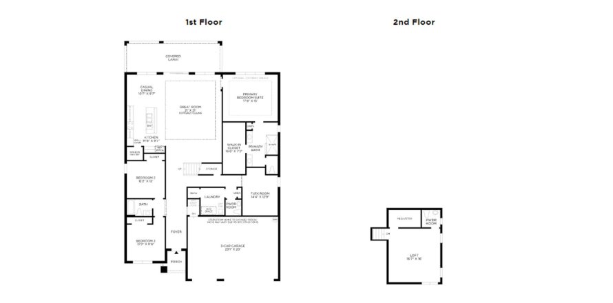 Townhouse floor plan «278SQM SANDERLING ELITE COASTAL», 3 bedrooms in TOLL BROTHERS AT VENICE WOODLANDS
