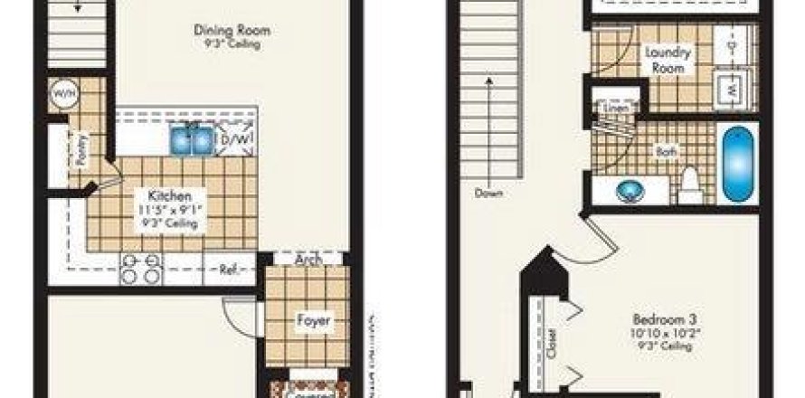 Townhouse in Stuart, Florida 3 bedrooms, 143.26 sq.m. № 1189662