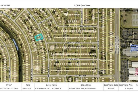 Купить земельный участок в Кейп-Корал, Флорида № 120712 - фото 4
