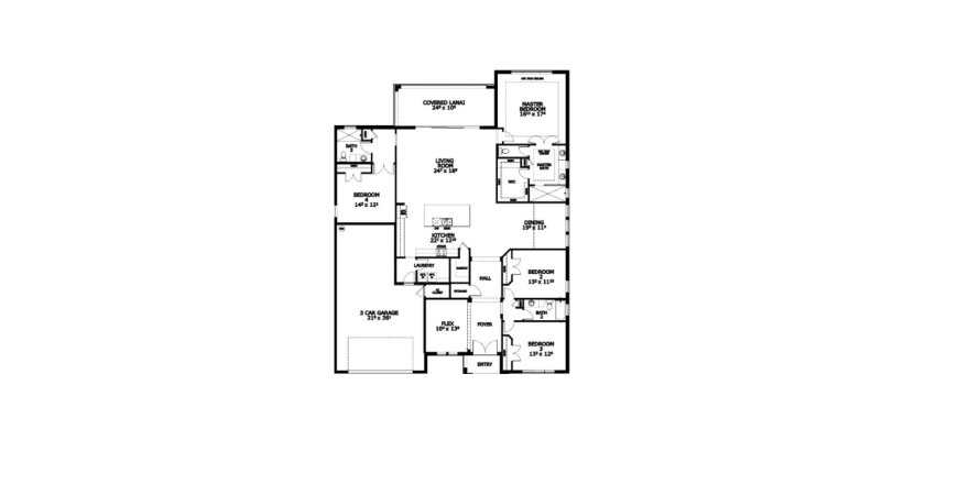 House floor plan «House», 4 bedrooms in Woodhaven