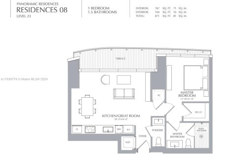 Condo in Miami, Florida, 1 bedroom  № 1291538 - photo 3