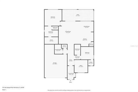 Купить виллу или дом в Киссимми, Флорида 7 комнат, 158.4м2, № 1339295 - фото 30