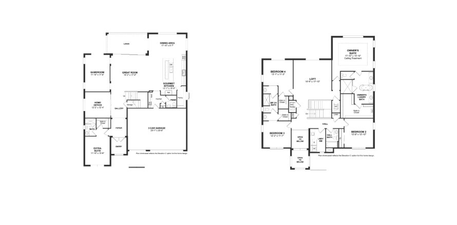 House floor plan «House», 5 bedrooms in La Terre at Avenir