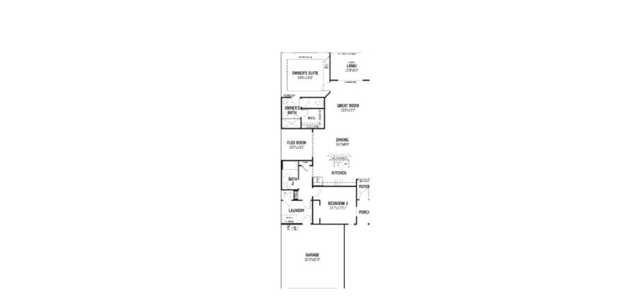 House floor plan «House», 2 bedrooms in RiverTown - WaterSong