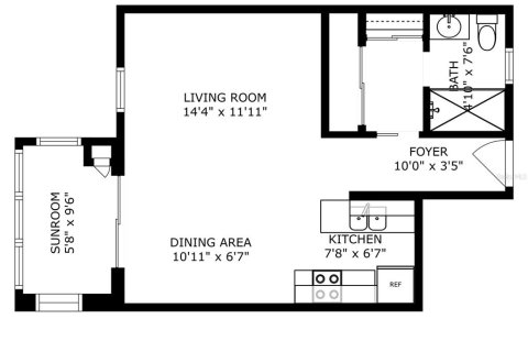 Condominio en venta en Bradenton, Florida, 1 dormitorio, 39.11 m2 № 1375066 - foto 26