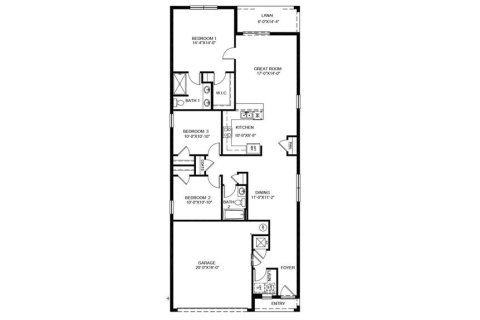 House in ANGELINE in Land O' Lakes, Florida 3 bedrooms, 144.93 sq.m. № 1405299 - photo 15