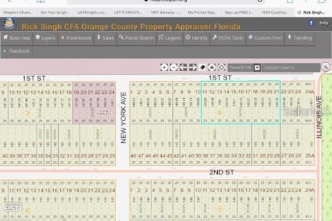 Купить земельный участок в Орландо, Флорида № 872263 - фото 1