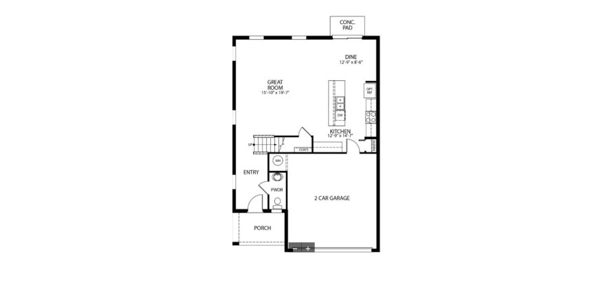 House in Andover Ridge in DeLand, Florida 4 bedrooms, 177 sq.m. № 615796