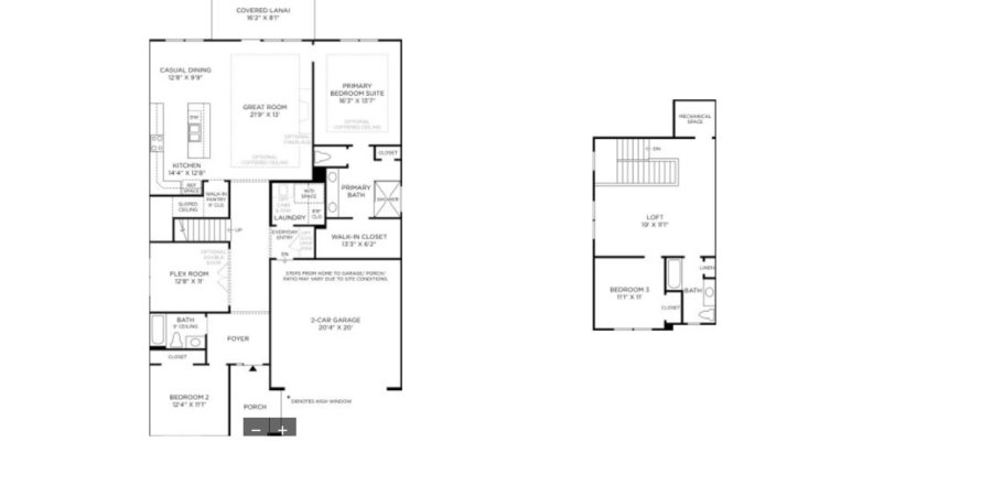 House floor plan «House », 3 bedrooms in Mill Creek Forest - Meadows