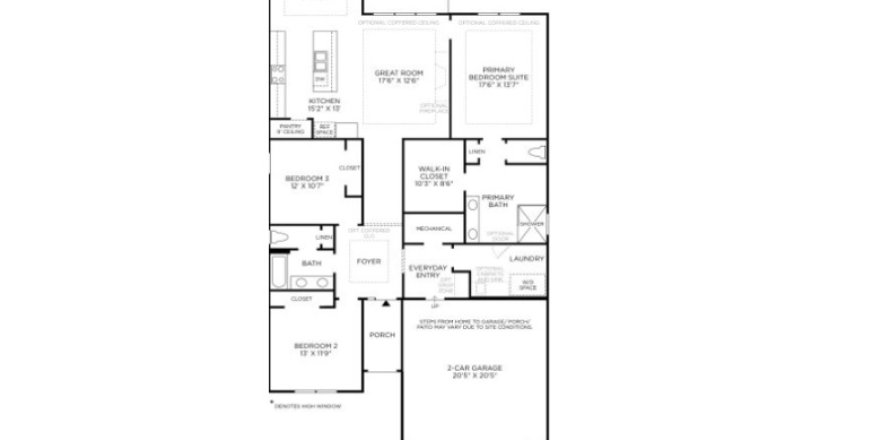 House floor plan «House », 3 bedrooms in Mill Creek Forest - Meadows