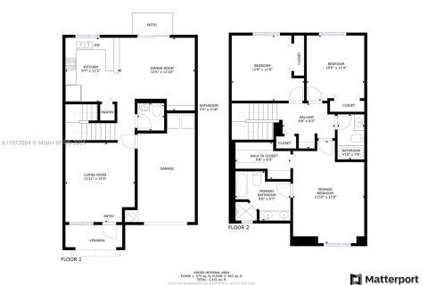 Купить таунхаус в Хомстед, Флорида 3 спальни, 155.7м2, № 1395051 - фото 29