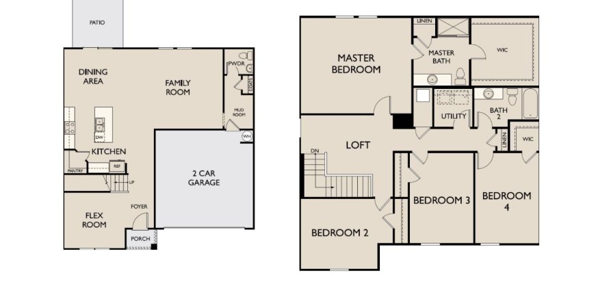 House floor plan «4BR-3», 4 bedrooms in South Haven