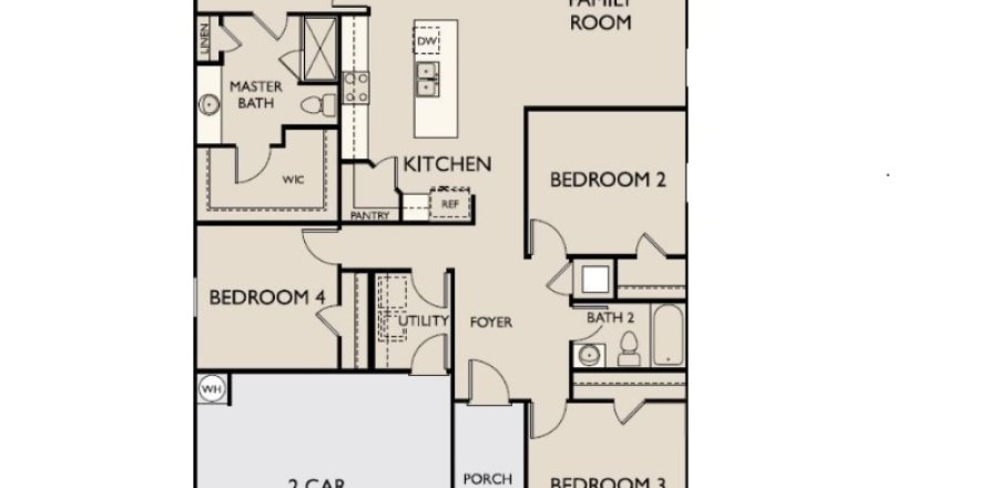 House floor plan «House», 4 bedrooms in South Haven