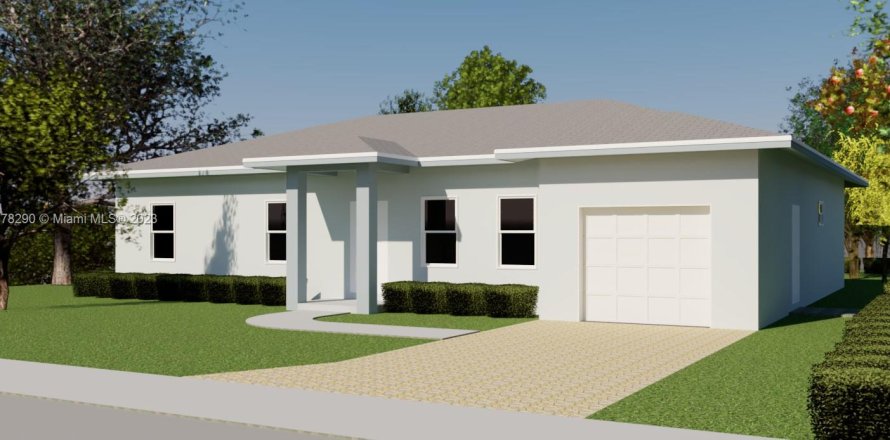 House in Pompano Beach, Florida 4 bedrooms, 148.55 sq.m. № 822321