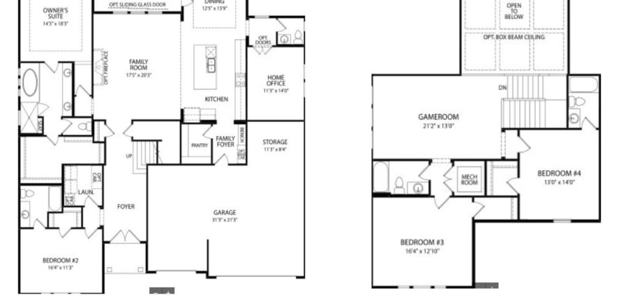 House floor plan «House», 4 bedrooms in Trailmark Phase 6