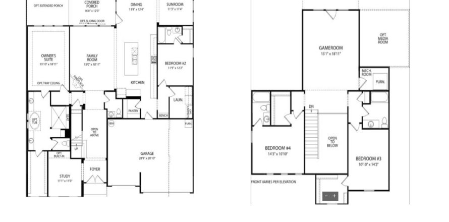 House floor plan «House», 4 bedrooms in Trailmark Phase 6