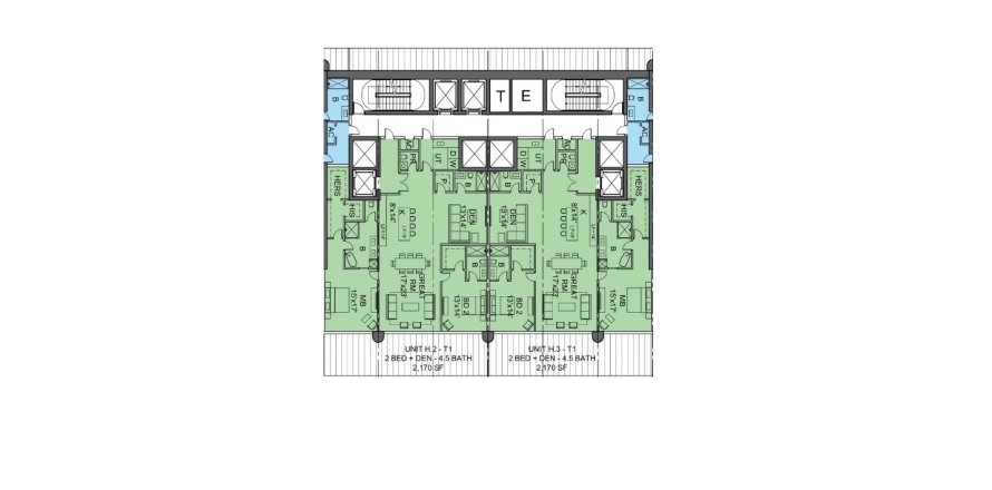 Планировка объекта «Apartment» 2 спальни в ЖК ST REGIS SUNNY ISLES BEACH