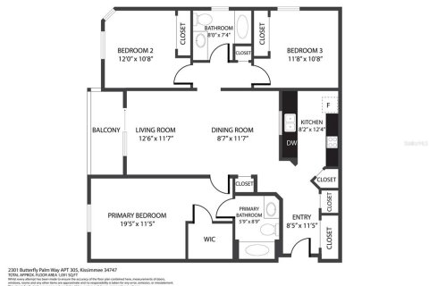 Copropriété à vendre à Kissimmee, Floride: 3 chambres, 117.8 m2 № 1392390 - photo 17