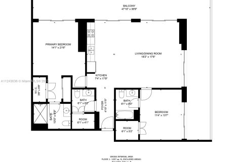 Condominio en alquiler en Miami, Florida, 2 dormitorios, 109.72 m2 № 617626 - foto 22