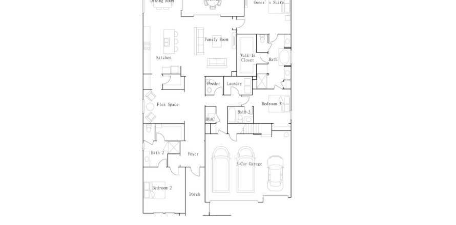 House floor plan «House», 3 bedrooms in Mirada Active Adult