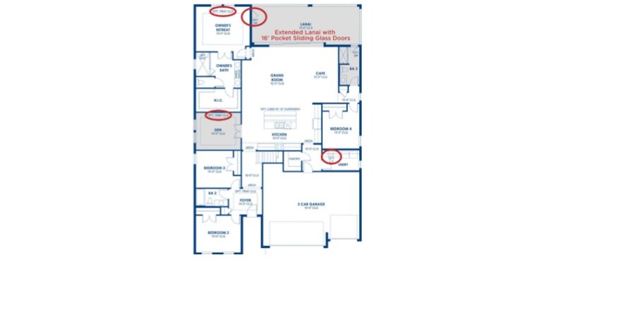 Property floor plan «3BR-1», 3 bedrooms in Crosswind Point