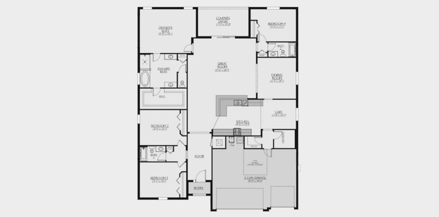 Townhouse floor plan «267SQM SWEET BAY», 3 bedrooms in CROSS CREEK