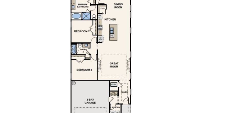 House floor plan «House», 3 bedrooms in Concourse Crossing