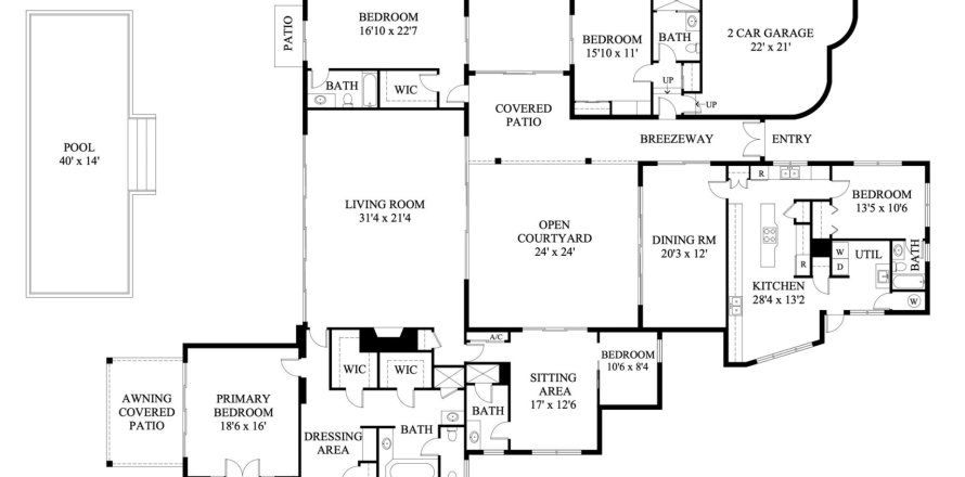 House in Palm Beach, Florida 5 bedrooms, 385.82 sq.m. № 927703