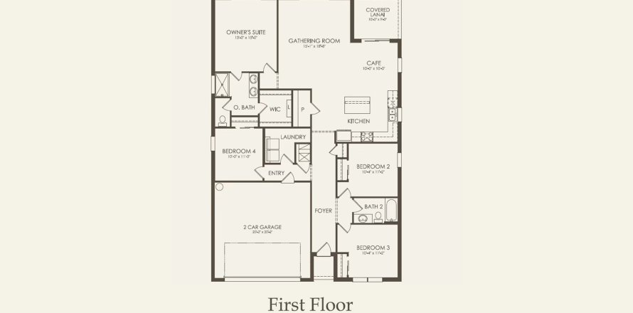 Townhouse floor plan «172SQM HANOVER», 4 bedrooms in ISLES AT BAYVIEW