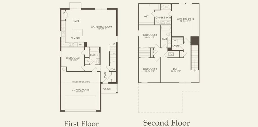 Планировка таунхауса «205SQM MCNAIR» 4 спальни в ЖК ISLES AT BAYVIEW