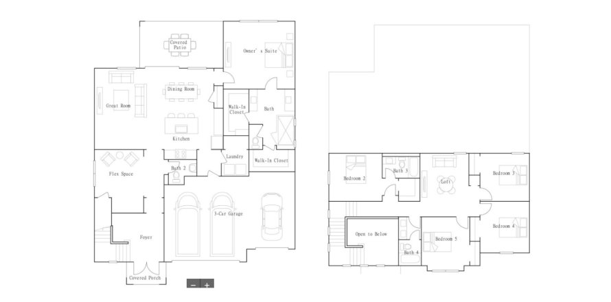 House floor plan «House», 5 bedrooms in Arden - The Providence Collection