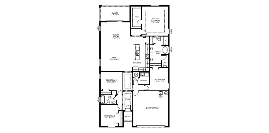 House floor plan «200SQM THE MIRAMAR», 4 bedrooms in SPRING HILL