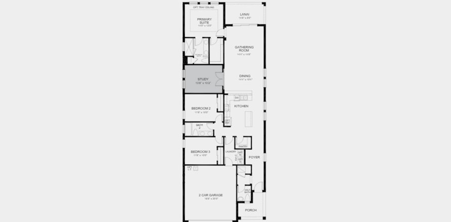 Планировка таунхауса «166SQM SAINT VINCENT» 3 спальни в ЖК GRANDVIEW AT THE HEIGHTS