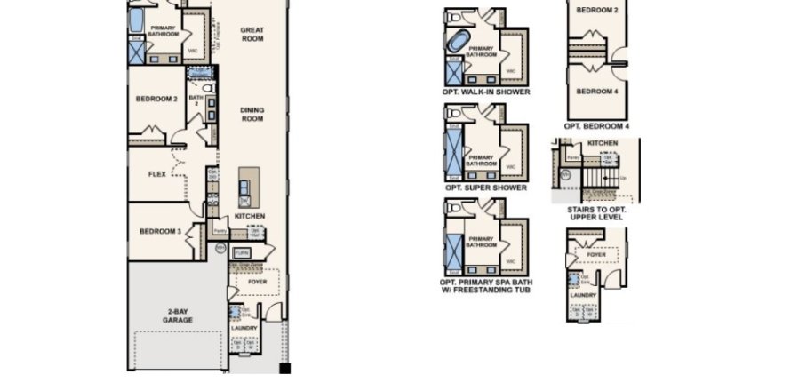 Property floor plan «House», 3 bedrooms in Single-Family Homes at Concourse Crossing