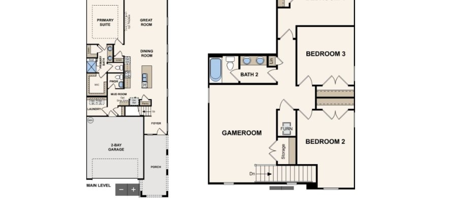 Property floor plan «House», 4 bedrooms in Single-Family Homes at Concourse Crossing