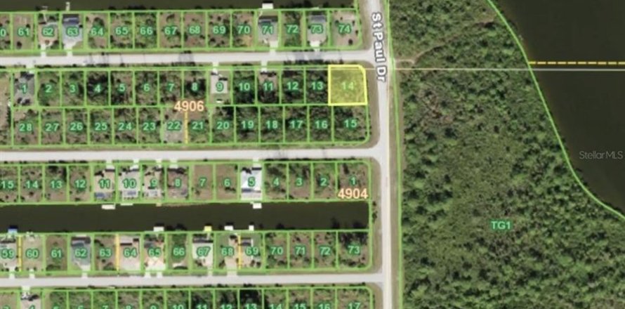 Terreno en Port Charlotte, Florida № 1165502