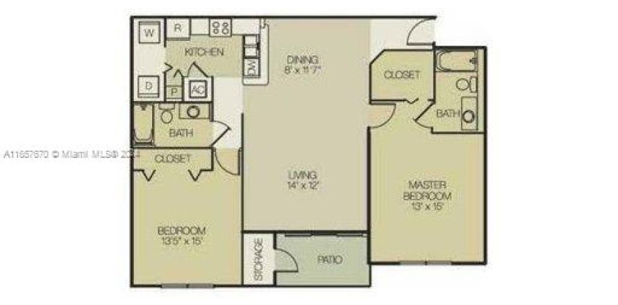 Condo à Coconut Creek, Floride, 2 chambres  № 1360719