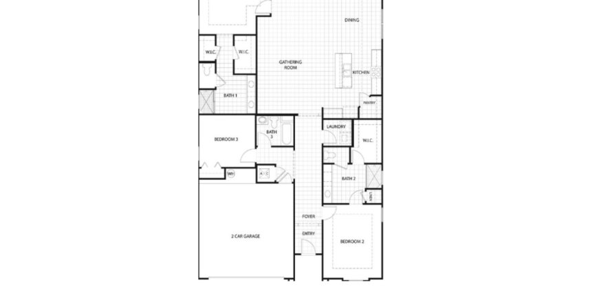 House floor plan «House», 3 bedrooms in Parkland Preserve