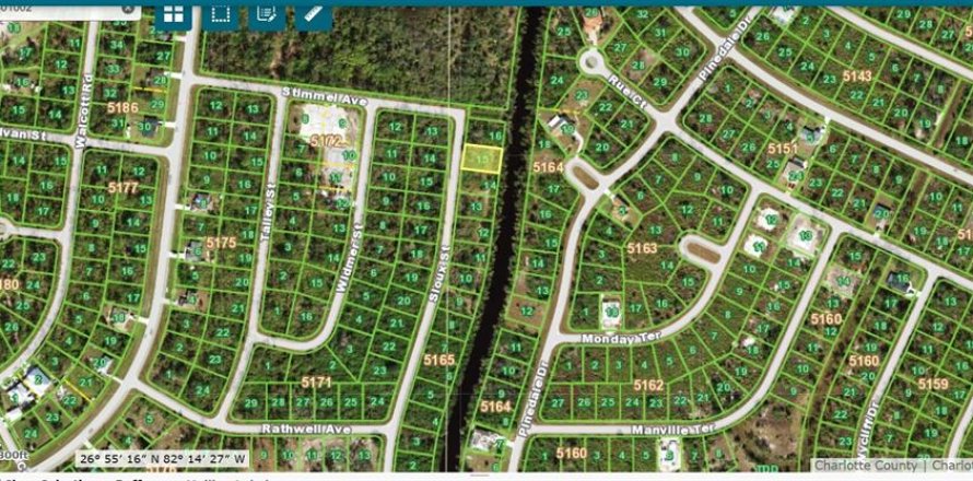 Земельный участок в Порт-Шарлотт, Флорида № 1139632