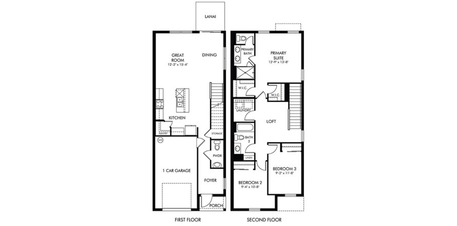 Townhouse floor plan «152SQM BRONZE», 3 bedrooms in FONTANA