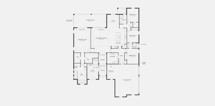 Townhouse floor plan «307SQM OAKLEY», 4 bedrooms in BRIDGEWATER
