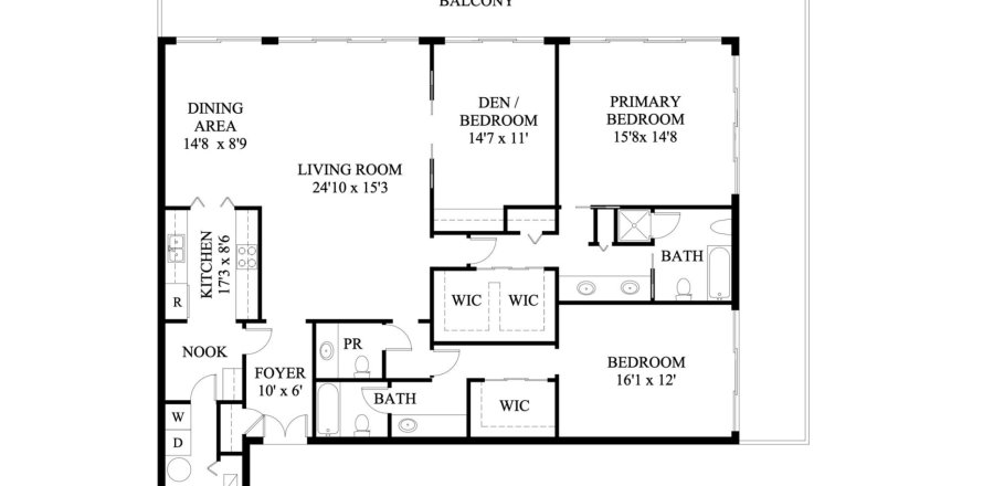 Condominio en Palm Beach, Florida, 3 dormitorios  № 976474